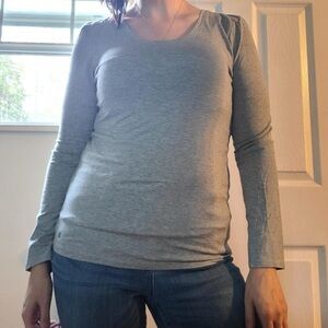 Lucky Brand Charcoal Long Sleeve Top Size XL